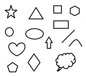 Shapes from MS Paint