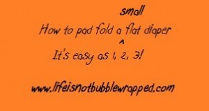 small flat folding tutorial