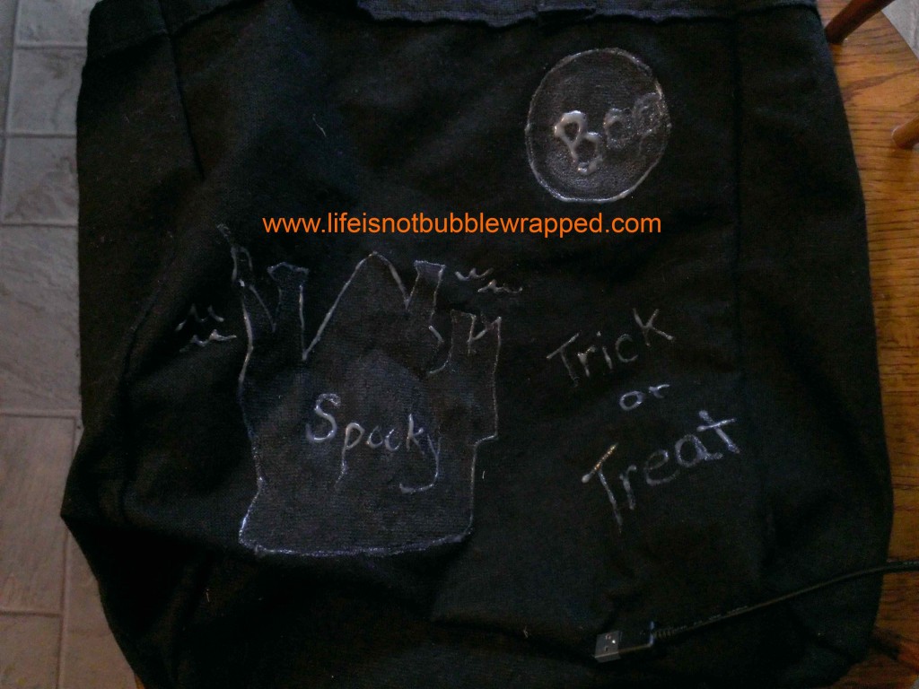 spooky trick or treat bag