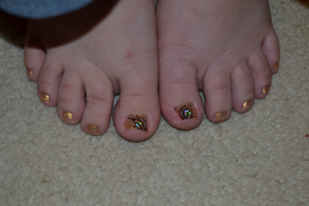 pre-baby pedicure toes
