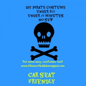 no sew diy pirate costume